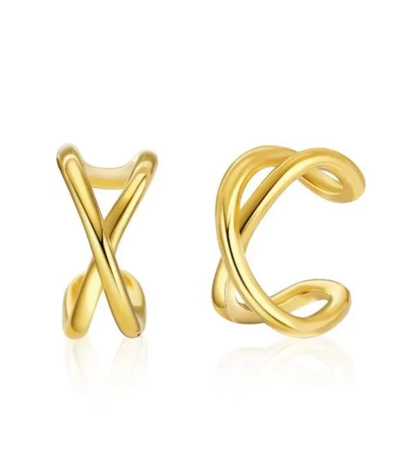 Boutique 18K Gold plated dainty set ear cuff - Image 4