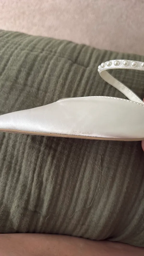 DV by Dolce Vita White Satin Kitten Heels - Image 7