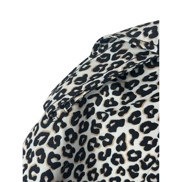 Kate Spade New York Leopard Print Belted Trench Coat Medium - Image 4