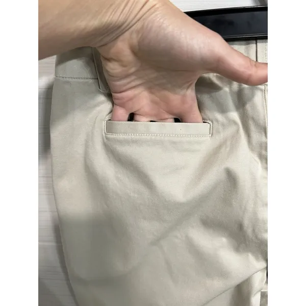 Banana Republic Martin Fit Crop Wide Leg Khaki Pant 8, Classic Career Coastal - Image 4
