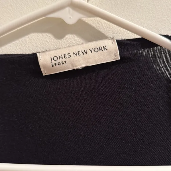 Jones New York Sport Black Classic Cardigan Sweater - Image 2
