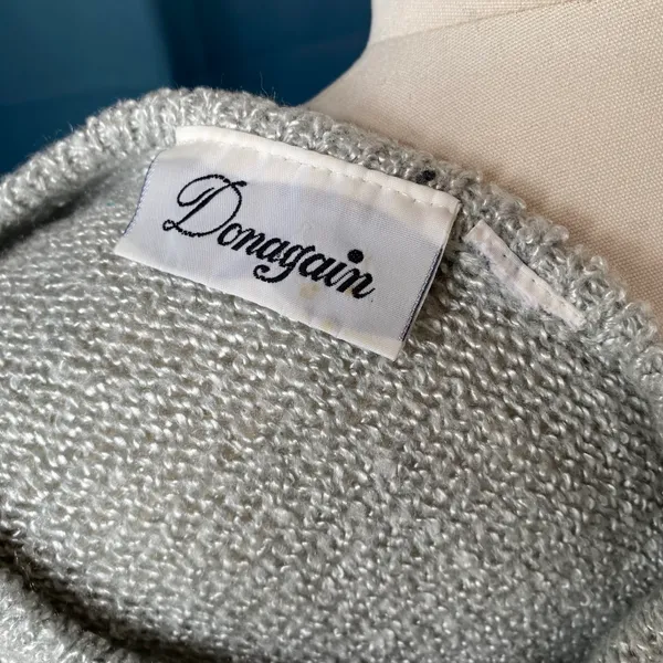 Vintage 80s Puff Sleeve Pearl Sweater - Image 4