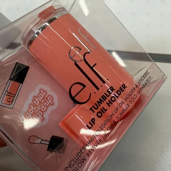 Stanley x E.L.F. Collab‎ Tumbler Lip Oil Holder Coral Fixation Elf NEW! - Image 2