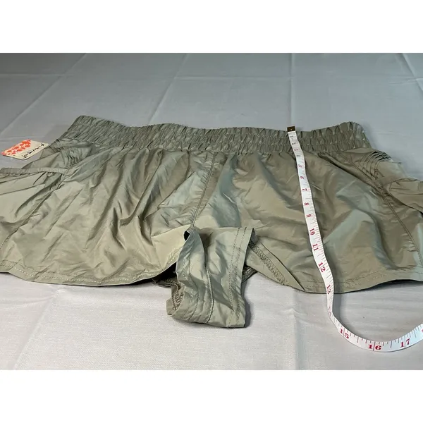 FP Movement Women's Sage Stone Pine Running Athletic Shorts Size L NWT - Image 4