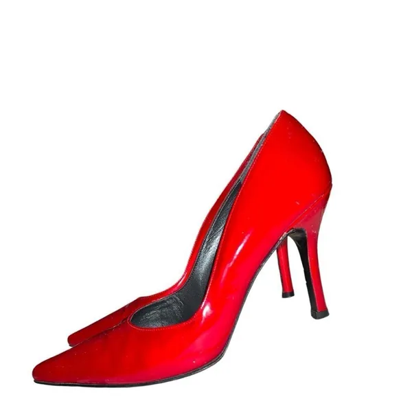 Stuart Weitzman luxury beautiful candy apple red heels! - Image 6