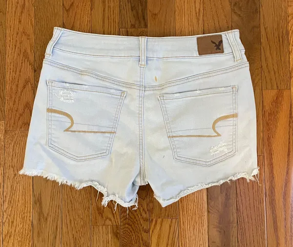 American Eagle super stretch midi jean shorts - Image 2