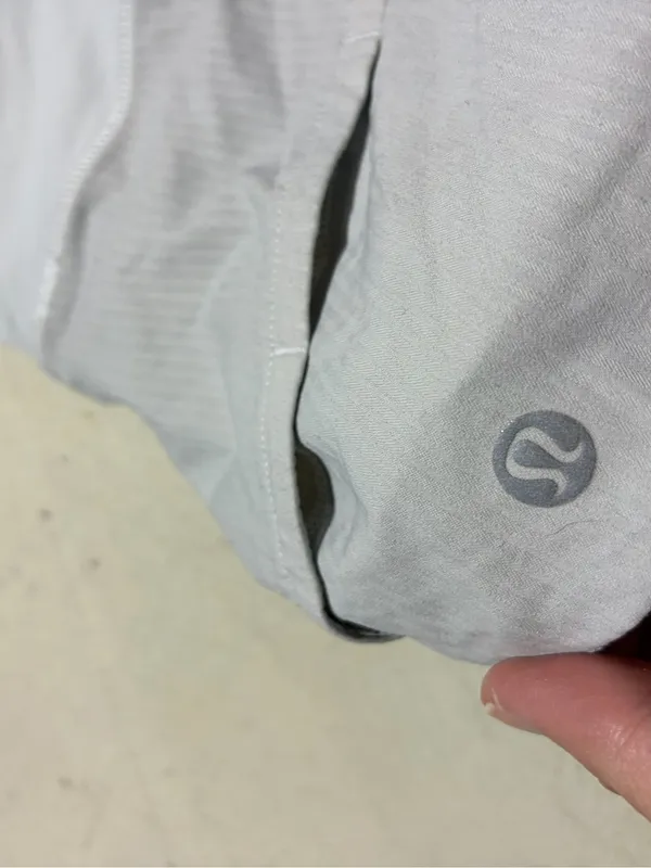 Lululemon Gray/white Active Shorts 4 - Image 3