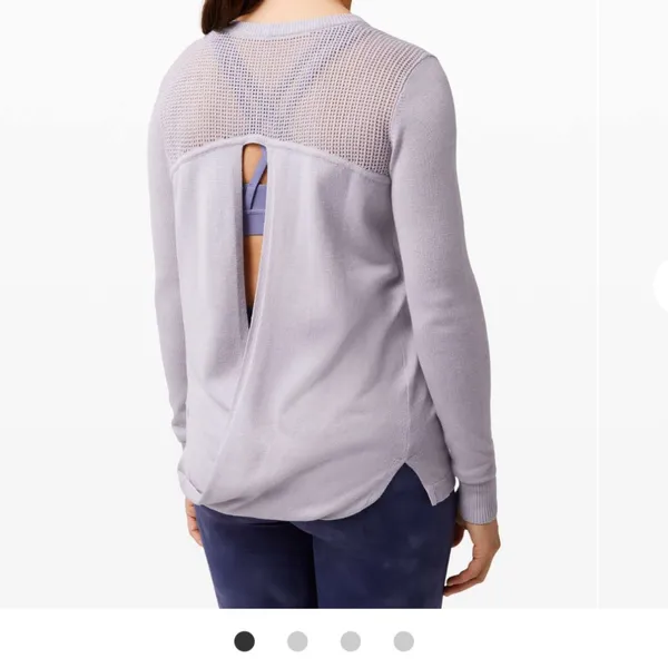 Lululemon Back to Balance Long Sleeve Sweater in Iced Iris Women’s Size 12 - Image 9