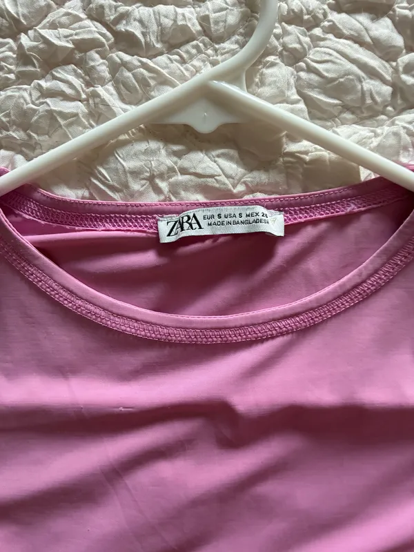 Hot Pink ZARA Top - Image 2