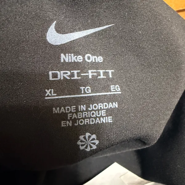 Nike One Dri-FIT Short‎ Bodysuit Black Contrast Stitch Athletic Romper XL Sporty - Image 7