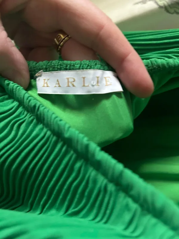 Boutique Green tiered maxi dress - Image 3
