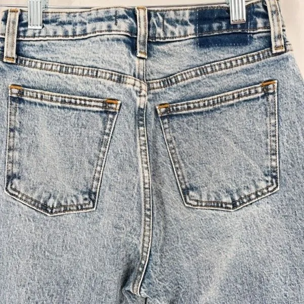Abercrombie & Fitch Women's Curve Love The Mom High‎ Rise Jeans Blue Size 25 - Image 5