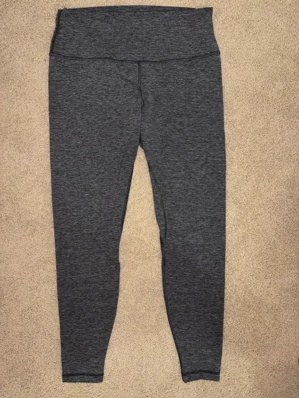 Lululemon Leggings Heathered Grey 12 - Image 2