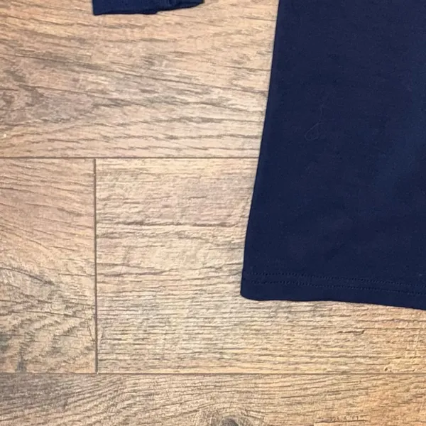 Offline by Aerie ChillUp Navy V-Neck Athleisure Dress with White Trim - Image 8