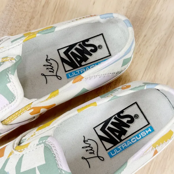 Vans Lelia Hurst Abstract Tropical Print‎ Slip On Pro Sneakers White Multi 6 - Image 8