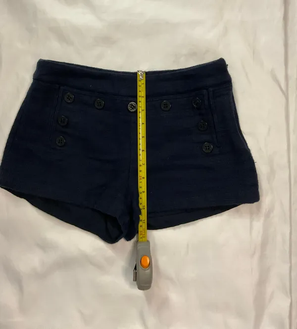 Nautical Button Font Sailor Shorts Size 28 Lined - Image 5