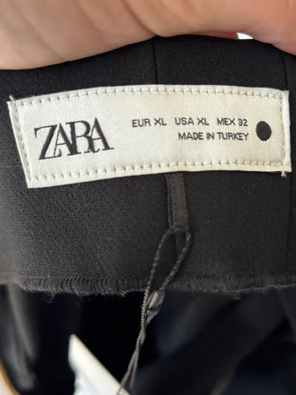 Zara Black High Waisted Wide Leg Trouser Dress Pants Business Professional Work - Image 10