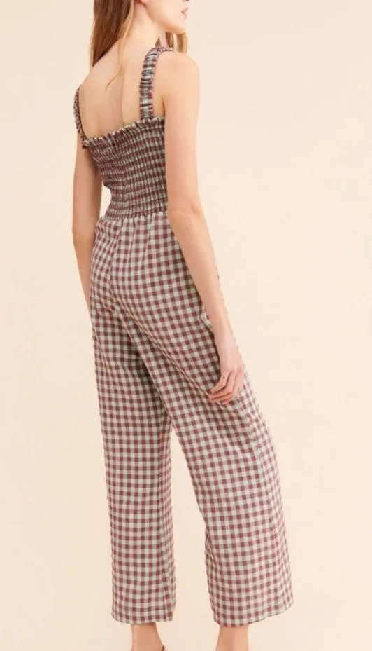 Free People Casi Gingham Jumpsuit - Image 2