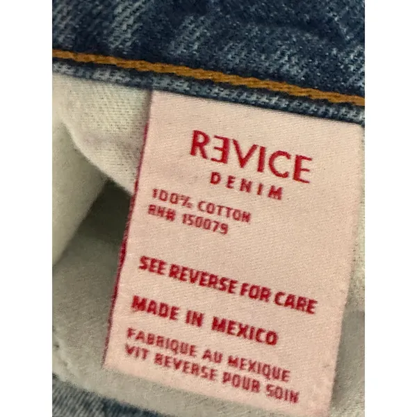 Revice Denim Jeans Women 28 Blue Light‎ Wash Denim 100% Cotton Straight Leg Loose Fit - Image 6