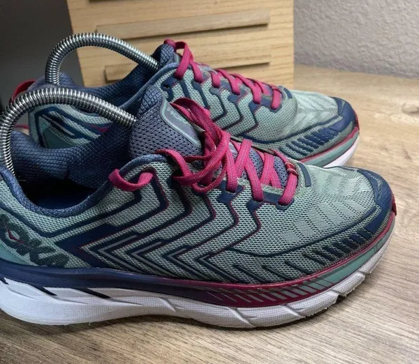 Hoka Clifton 4 Aquifer Vintage Indigo Running Shoes - Image 11