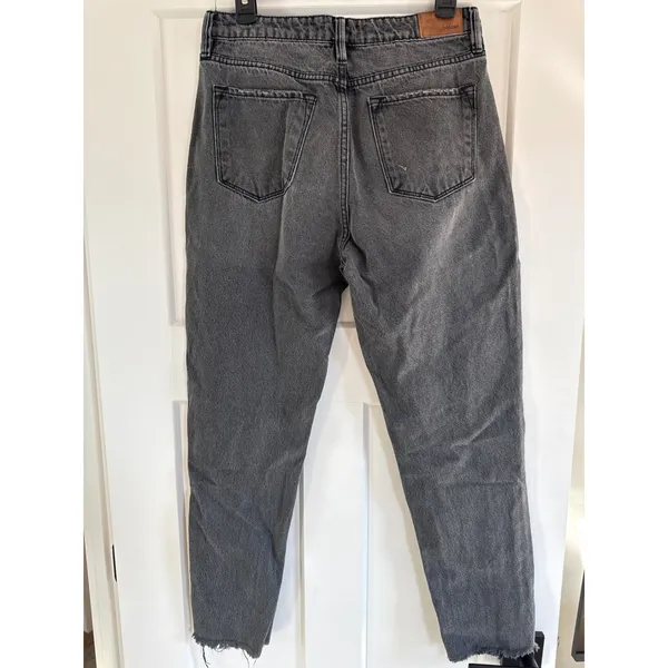 Bohme Harold Distressed Mom Jeans Faded Black‎ High Rise Size 28 - Image 8