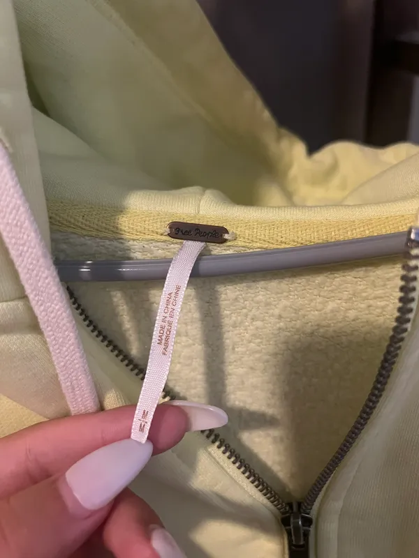 Free People Lime Quarter Zip - Image 6