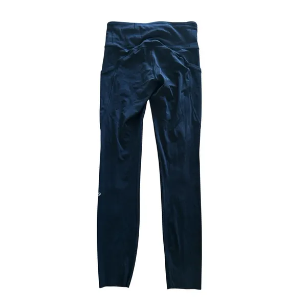 Lululemon Fast Free Tight‎ Legging 25" Inseam LW5BXQS Size 4 Black Shiny Pockets - Image 6