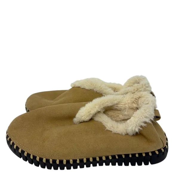 Ilse Jacobsen 9 Tulip 3150 Textile Women's Slip On Shoes Slippers Faux Fur Tan‎ - Image 4