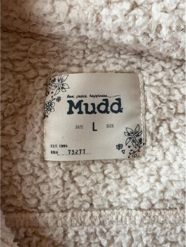 Vintage Y2K Mudd Faux Fur Sherpa McBling Jacket size large - Image 6
