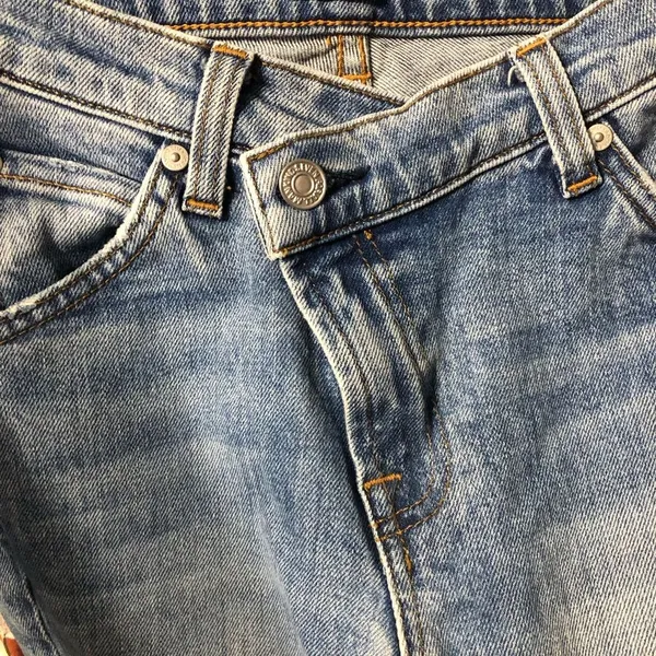 7 For All Mankind Criss Cross Denim Jeans Women's Size 24‎ Trendy - Image 7