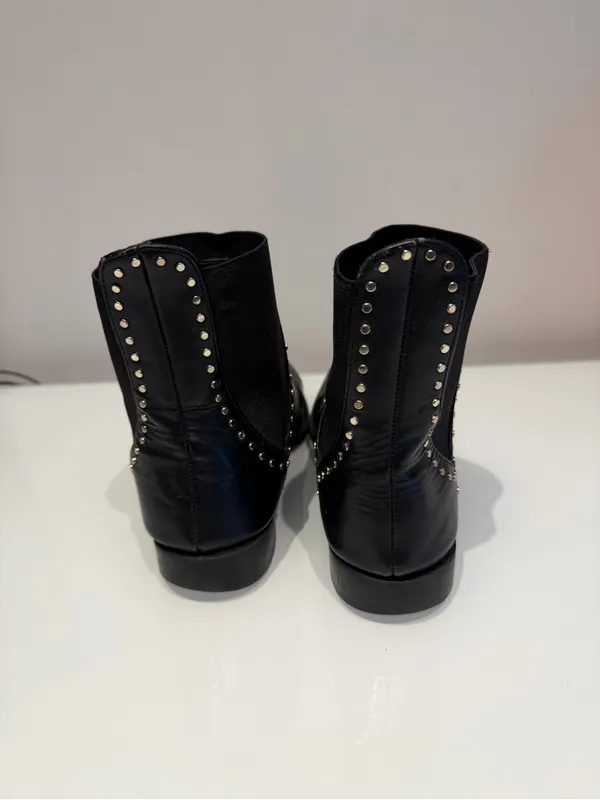ZARA Black Chelsea Boots Size 7.5 - Image 5