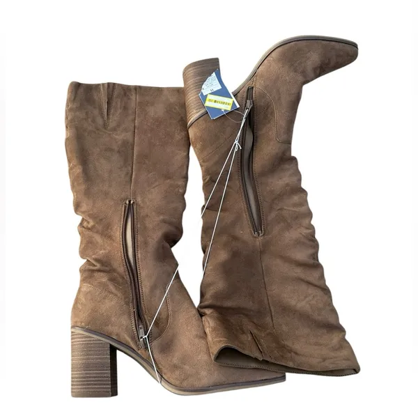 Universal Threads Junie Taupe tall boho boots size 11 - Image 3