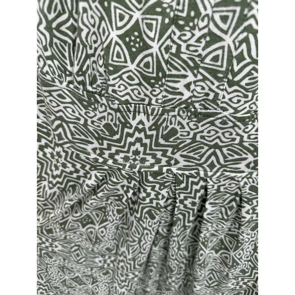 Banana Republic Green White Striped‎ Halter Maxi Dress Women's Size X-Small XS - Image 5