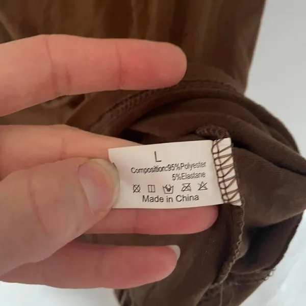 Brown‎ lace tank top y2kfashion Y2K basics capsule size Large - Image 4