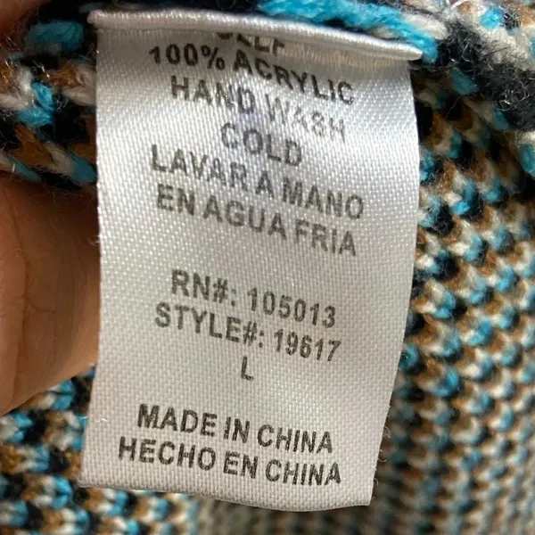 Savanna Jane sweater Aztec tribal southwestern fair isle pullover sweater Large - Image 7