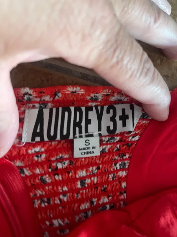 Audrey 3+1 Red Floral Tie-Shoulder Mini Dress - Image 5
