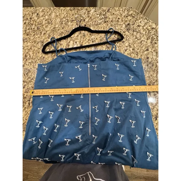 NWT Anthropologie Maeve Brynne spaghetti strap mini dress Martini glass Size 18W - Image 15