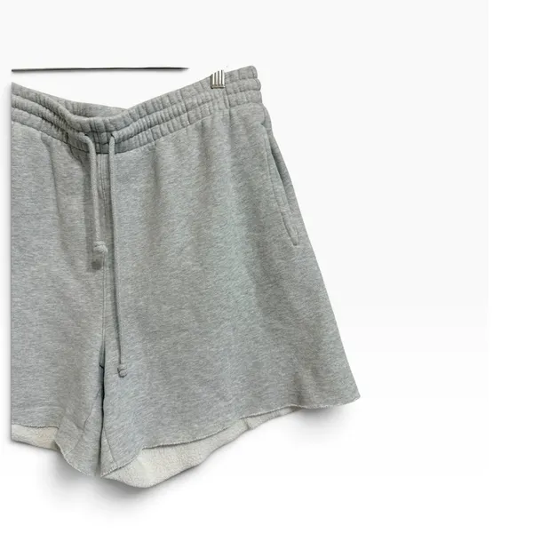 Aritzia Tna Cozy boyfriend sweatshort relaxed fit loungewear Gray women's Large - Image 3