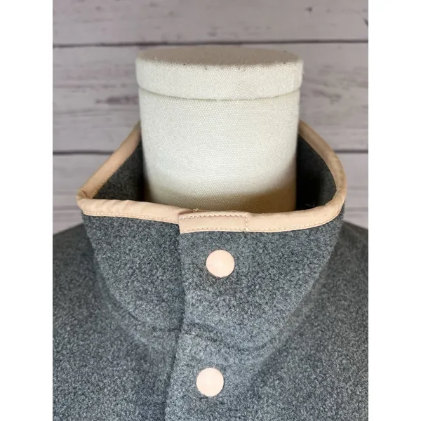 Patagonia Lightweight Synchilla Snap-T Fleece Pullover Gray Small Pocket Jacket - Image 6