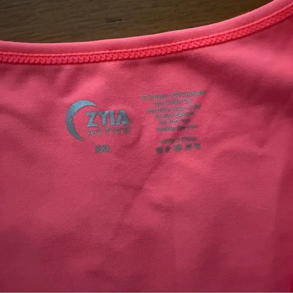 NWT Zyia Pink Flamingo Stronger Tank Size XXL Crop Top Gym Sport Yoga Running - Image 5