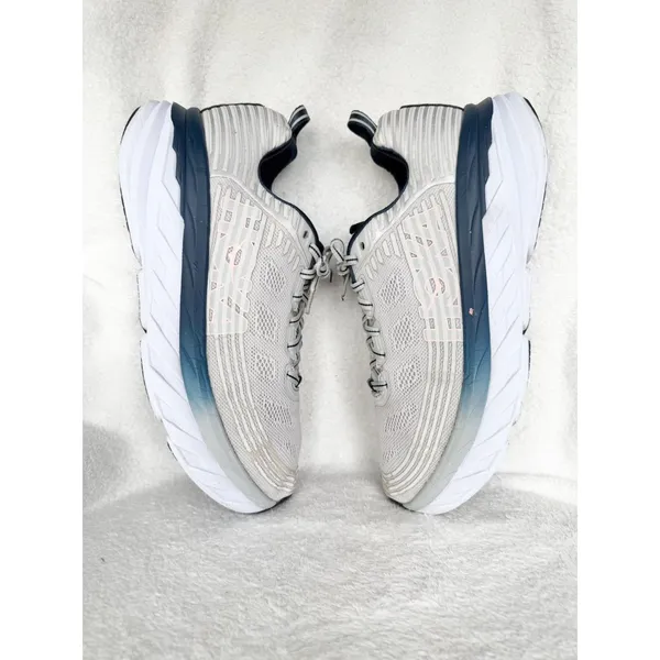 Hoka Bondi 6 Women's Size 9.5 Lunar Rock Nimbus Cloud Running Shoes Sneakers - Image 6