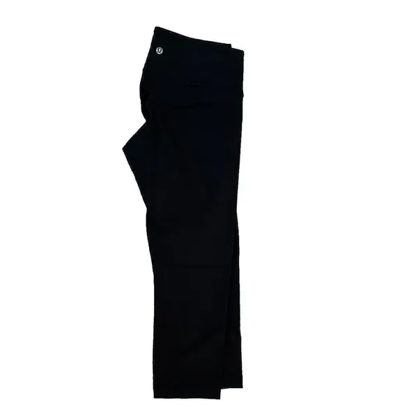 Lululemon Wunder Under Size 8 Black Luon Crop Cropped - Some Pilling, See Photos - Image 3
