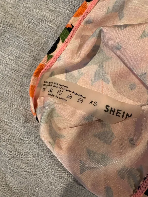Shein Orange Floral Bikini Set - Image 4