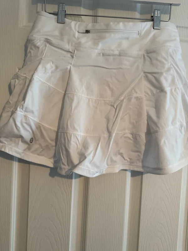 White Lululemon Pace Rival Skirt Tall Mid-Rise - Image 2