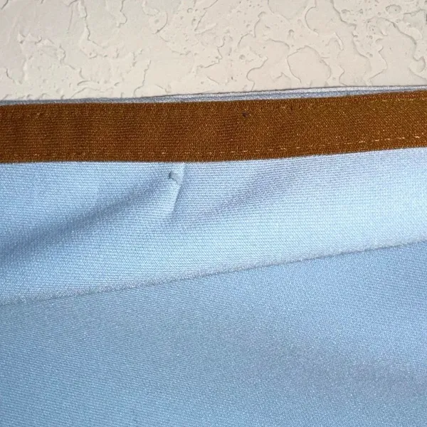 Wild Fable Blue Track Pants Medium White Brown Side Stripe‎ Athleisure - Image 7