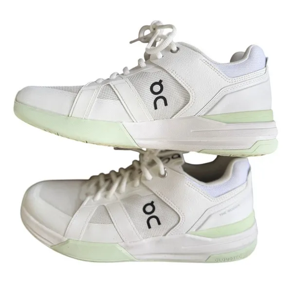 On Cloud The Roger Tennis Lightweight White & Mint Green Sneakers W10 - Image 6