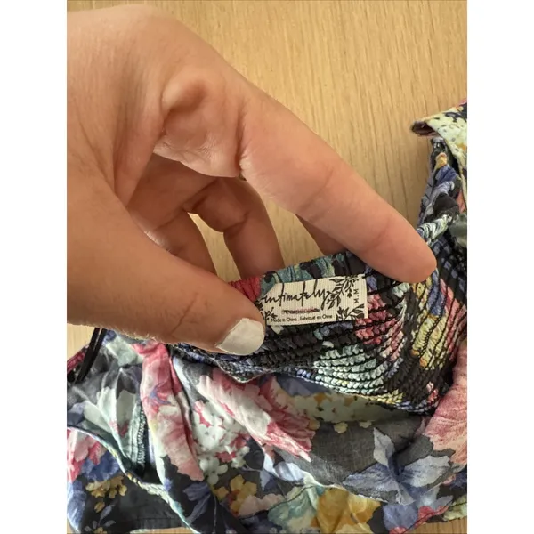 Free People Y2k Floral Romance Crop Top Festival Bohemian Size Medium - Image 4