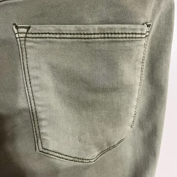 Free People Jeans Womens 28 Green Ankle Stretch Denim‎ High Rise Tapper Pants - Image 11
