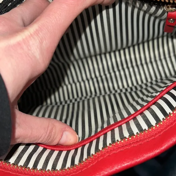 Kate Spade Street Clarise Crossbody Purse Red - Image 9