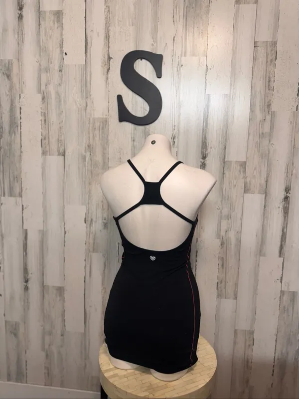 Forever 21 Open Back Workout Active Dress with Built-In Shorts Womens Small Blac - Image 6